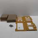 Cardboard Cat House, Double Layer Cat Scratcher House for Indoor Cats, Scratch & Sleep 2 in 1 Design, Durable & Easy to Assemble Scratching Bed with Scratching Board and Hanging Ball Toy