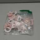 WILLBOND 52 Pieces Self Adhesive Pearl Rhinestone Letter Patches A-Z Glitter Letter Stickers Pearl Alphabet Appliques for Clothes Hat Backpack, Wedding Graduation Mother's Day DIY Crafts(Pink)