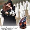 Fiery Sunset Express Urns for Human Ashes Adult Female, Small Cremation Urn for Human Ashes Adult Male, Funeral Mini Handcrafted Urns 3Inch (Pack of 1)