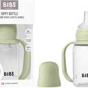 BIBS Sippy Bottle 150 ml  Leak-Proof Toddler Cup with Easy-Grab Handles & Soft Silicone Spout  BPA-Free Baby Training Cup - Sage