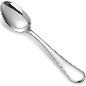 KEAWELL Premium Verona 4-Piece 7.6 inch Spoon Set 18/10 Stainless Steel, Heavy-Duty Mirror-Finished Flatware for Daily Meals, Hosting and Special Occasions (4, Dinner Spoons)