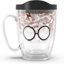 Tervis Made in USA Double Walled Harry Potter - Glasses and Scar Insulated Tumbler Cup Keeps Drinks Cold & Hot, 16oz Mug, Classic