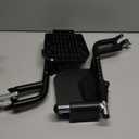 Universal Wheelchair Footrest Replacement - Adjustable Composite Footboard & Heel Loop, Foldable Comfort Support, Affordable, Black, Lightweight, Easy Installation