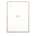 Opposite Wall - 50x70 cm - Natural Solid Oak Wood Picture Frame - Lightweight, Versatile & Shatterproof - Wall Hanging Photo or Poster Frame - Wall Decor for Office, Gallery & Home, 19 3/4 x 27 1/2 in