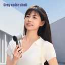 Turbo Handheld Fan with Digital Display, 100-Level Speed Adjustable & 3000mAh Battery, 8Hrs Powerful Cooling Personal Pocket Fan for Outdoor Travel Camping Activites (Grey)