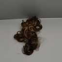 REECHO Ponytail Extension, 24" Claw Clip in Ponytail Extensions Long Curly Wavy Ponytail Hair Extension Jaw Clip on Pony Tails Hairpiece for Women - Chocolate Brown with Highlights