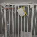 keny 29"-42.5" Baby Gate for Stairs, Auto Close Safety Dog Gate, Pressure Mounted Easy Walk Through Pet Gate for Doorways, Durable Stair Gate, 30" Tall, White