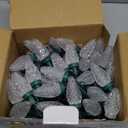 C9 Christmas Lights Outdoor, 72 FT 110 LED C9 String Lights, 8 Modes & Timer Connectable Waterproof for Christmas Tree Light Indoor Outdoor Roofline Patio Outside Garden Yard Xmas Decor, Warm White