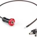 Knog Boa 60 - Bike Cable Lock - Handlebar End Lock - Anti Theft for Mountain/Road Bike Bars (RED)