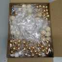 115 PCS Ball Cake Toppers - Mini Balloon Cake Decorations Foam Ball Cupcake Picks DIY cake Insert Toppers for Birthday Party Wedding Baby Shower - Brown Theme