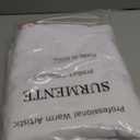 Surmente White Rectangle Tablecloth 90 x 156-inch Rectangular Polyester Table Cloth for Weddings, Banquets, or Restaurants