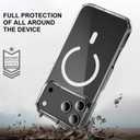 Clear Case Compatible with iPhone 17 Pro 5-in-1 Combo with 2 Tempered Glass Screen Protectors & 2 Camera Lens Protectors, Slim Anti-Yellow Shockproof Cover