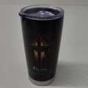 Christian Gifts Flask Warrior of God Faith 20oz Insulated Travel Mugs Stainless Stainless Steel Vacuum Tumbler with Lid Special Christmas Gifts for MenPack of 1