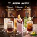 12 Oz Hobnail Drinking Glasses Set of 8 - Clear Multipurpose Glassware Sets, Decorative & Stylish Glasses Drinking Set for Bar, Kitchen, Cocktail Glassware, Garden - Home, Dining, & Kitchen