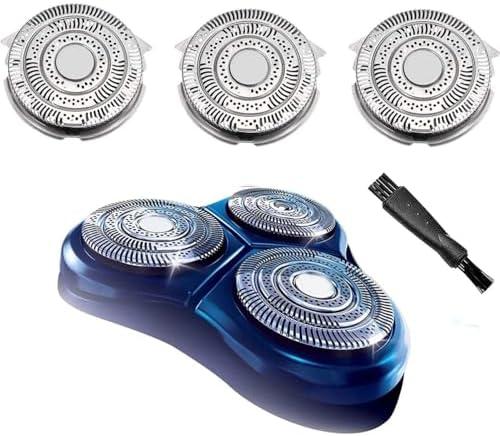 HQ9 Replacement Heads Blades Compatible with Philips Razor Electric Shaver Speed XL Series 8150XL 8160XL 8170XL HQ9070 HQ9080 8240XL 8140XL, Upgraded Shaving Heads 3Pack with Brush