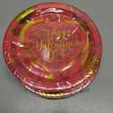 2 x Whaline 40Pcs Valentine's Paper Plates Gold Foil Love Heart Round Disposable Plates 9 Inch Red Decorative Tableware for Valentine's Day Anniversary Birthday Party Supplies