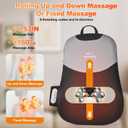 Neck and Back Massager with Heat, Rolling Up and Down Shiatsu Back and Neck Massager with Heat, 4D Kneading and Car Adapter for Home, Office and Car use, Gifts for Men and Women