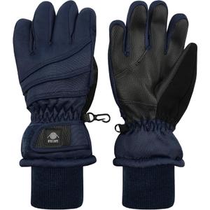 N'Ice Caps Kids Waterproof Winter Thinsulate Warm Gloves (Navy, 3-4 Years)