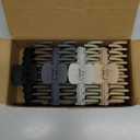 TOCESS Hair Claw Clips for Women  Large Clips for Thin Thick Hair Big Neutral Claw for Curly Hair Matte Nonslip Strong Hold 4.33 Inch Jumbo Claws Jaw Set (8 Pcs) (Rounded A.Black, Gray, Brown, Beige)