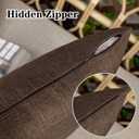 Kevin Textile Outdoor Waterproof Lumbar Pillow Covers 12x24 Inch Pack of 2 Checkered Decorative Rectangle Cushion Throw Pillowcases Shell for Patio Tent Garden Couch Bed Sofa Brown