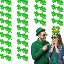 LIONO 26 PCS St. Patrick's Day Shamrock Glasses Party Favors, Green Clover Glasses for Family Friends, Students