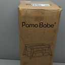 Pamo Babe Travel Crib Lightweight Playpen Baby Playard with Bassinet Portable Mini Playard (Black)