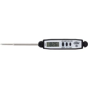 CDN Waterproof Digital Cooking Thermometer Instant Read 2.75" Stainless Shatterproof Ideal for Meat, Poultry, BBQ NSF Certified DT450X (Black)