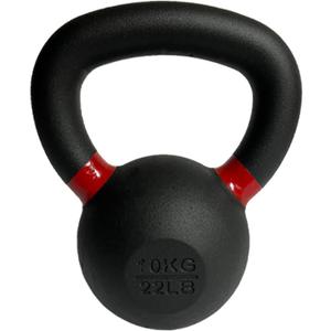 Fitness First Powder Coated Cast Iron Kettlebell - Powder Coated for Durability, Ideal for Strength Training and Conditioning (12, Kilograms)