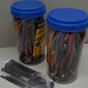 Bungee Cords Heavy Duty Outdoor: 40-Piece Premium Rubber Bungee Cords with Hooks in a Storage Jar Includes 10", 18", 24", 30", 36", 48" Bungee Cord for Camping, Tent, Fastening Items