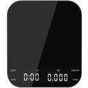 Coffee Scale with Timer, Kitchen, Digital, Rechargeable, Glass Mirror Design, for Pour-Over Barista, 0.3-3000g/0.1g