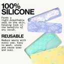 Pacifica Reusable Mask Under Eye Mask Silicone Face Mask for Fine Lines & Dark Circles, Pair with Serum, Storage Tin Included, Vegan & Cruelty-Free, 2 Pieces