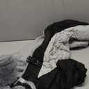 SUNFURA Full Body Dog Coat - Warm Fleece Jacket for Large Dogs, Turtleneck Winter Coats with Harness, Reflective Dog Snowsuit Windproof Puffer Jackets with Legs for Weimaraner, Black XL