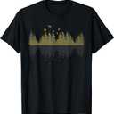 Bird Outdoors Forest Nature Trees Wildlife Reflection Forest T-Shirt, Size 4XL