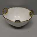 Pampa Bay Medium Bowl (White and Gold)