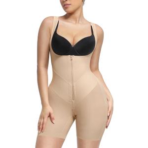 Lover-Beauty Fajas Colombianas Shapewear for Women Tummy Control Body Shaper Faja Postparto Para Mujer Post Surgery (Large, Beige)