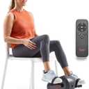 Sunny Health & Fitness Smart Motorized 2-in-1 Pedal Exerciser, Indoor Compact Under-Desk Mini Bike for Low-Impact Cardio Workout and Physical Therapy, Free SunnyFit Training App Connection
