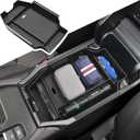 EDBETOS Center Console Organizer Compatible with 2023 2024 2025 2026 Honda Accord LX EX Sport EX-L Sport-L Touring Hybrid ABS Plastic Material Armrest Box Insert Tray Storage Accessories,Black