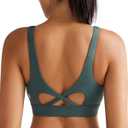 RUNNING GIRL Sports Bra for Women High Support, Molded Cup High Impact Sports Bras with Sewn in Pads Workout Running Bra (Medium, Sage Green)