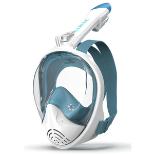 G2RISE Full Face Snorkel Mask Adults Snorkeling Set Gear for Kids with Detachable Camera Mount, Safe Breathing, Anti Fog Anti Leak S-M