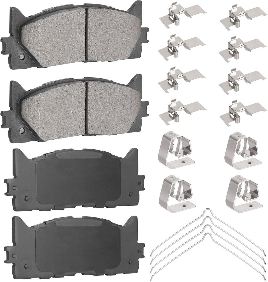 4PCS Front Ceramic Brake Pads Set Fit for Toyota Camry 2007-2017 Avalon 2008-2018 for Lexus ES350 2007-2018 ES300h 2013-2018