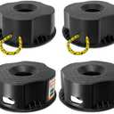 HOXWELL 4PCS RV Trailer Jack Block with Bag, Camper Stabilizer Blocks for Travel Trailer, Use for Any Tongue Jack, Post, Foot, 5th Wheels, Round or Square or Scissor Stabilizer
