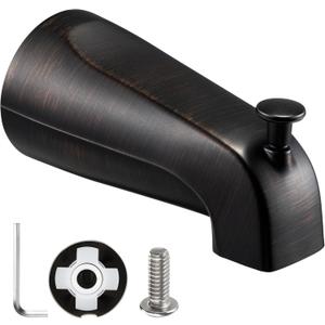 Enhon Slip On Diverter Tub Spout Compatible with Kohler GP85556, Bathroom Shower Bathtub Faucet Spout Replacement Fits 1/2'' Copper Water Tube, 5/32'' Hex Wrench Included (1, Oil Rubbed Bronze)