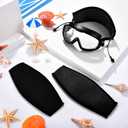 Skylety 3 Pieces Neoprene Mask Strap Cover Neoprene Diving Mask Straps Hair Protector Wrap for Dive and Snorkel Masks Water Sports
