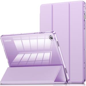 INFILAND Case for Galaxy Tab A9 Plus 5G, Slim Stand Crystal Clear Protective Smart Cover for Samsung Galaxy Tablet A9+/A9 Plus 11 Inch 2023 Model (SM-X210/X216/X218)[Auto Wake/Sleep] Purple