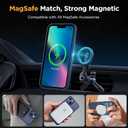 Miracase Magnetic for iPhone 13 Case 6.1 inch (Compatible with MagSafe)with 2X Screen Protectors Military-Grade Protection, Anti-Fingerprint Translucent Matte Phone Case Cover, Dark Blue