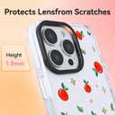 ChiCsFleur for iPhone 13 / iPhone 14 Case, TPU Phone case with Camera Protection for Women Girls Teens - Capybara Orange Fruit Sparkle Artsy Fun Kawaii Animal Y2K Aesthetic Unique