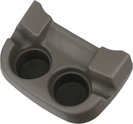 Center Console Cup Holder Dark Parchment Compatible with 1999-2007 Ford F250 F350 F450 F550 Super Duty Truck, 2000-2005 Ford Excursion Replaces 1C3Z-3613562-AAA