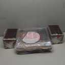 Victrola Montauk Vinyl Record Player, 3-Speed Belt Driven Turntable with Stereo Bluetooth Speaker Pair, RCA Output and 3.5mm Headphone Jack, Removable Dust Cover, Farmhouse Walnut Finish