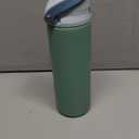 24oz Stainless Steel 2-in-1 Straw and Chug Water Bottle with Push Lid, Sage