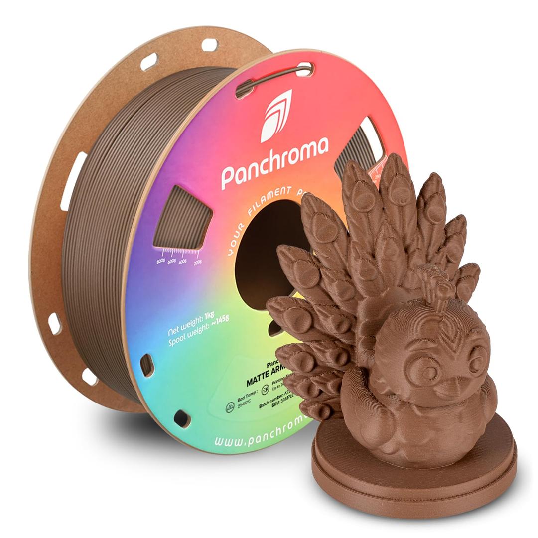 Polymaker Panchroma Matte PLA Filament, Army Brown 1.75mm 1kg 3D Printing Filament, Formerly Polyterra Matte, Fit Most FDM 3D Printers, 1kg Spool (2.2lbs)